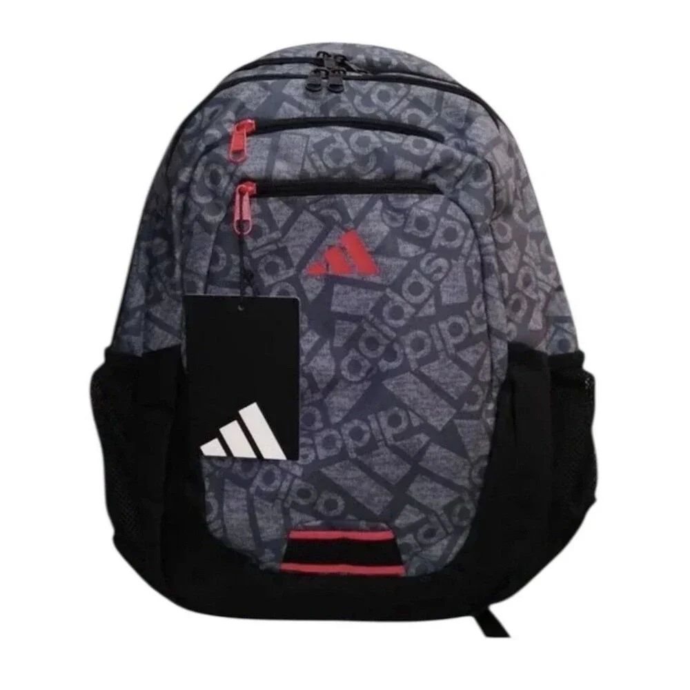 Adidas Unisex Fundare School Travel Backpack Gray/Black